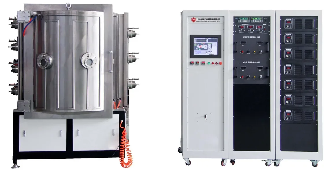 High Shiny Pvd Gold Plating Machine , Strong Adhesion Thin Film Deposition Equipment 1