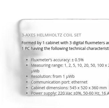 3-Axes Helmholtz Coil Set 1
