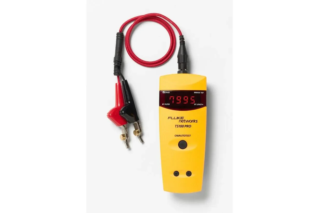 Fluke Networks TS100-PRO-BT-TDR Cable Fault Finder with Bridge Tap Detect 1